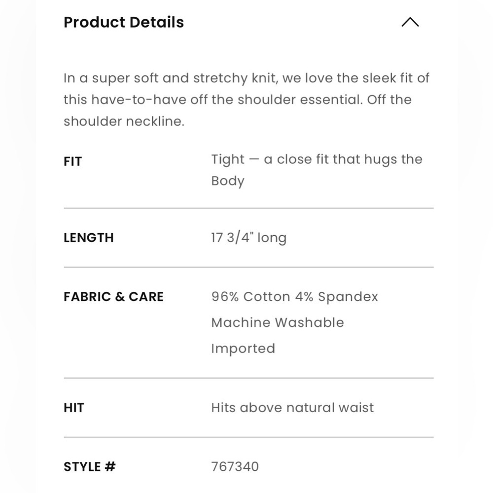 LOFT Ribbed Off the Shoulder Top - Picture 7 of 7